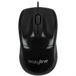Mouse Easy Line Alambrico Optico USB 1200 DPI Negro EL-993339